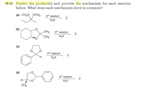Solved Predict The Products And Provide The Mechanism For