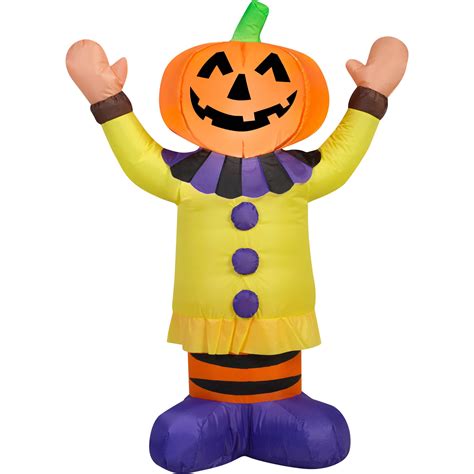 Gemmy Airblown Inflatable 35 X 25 Pumpkin Clown Halloween