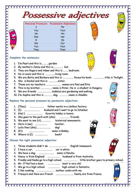 Adjectives worksheet - Free ESL printable worksheets made ...