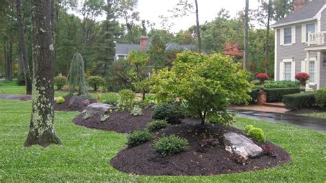 A Bermed Front Yard Planting Island Aménagement Paysager De Cour