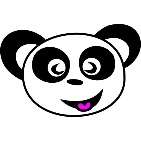 Happy Panda Face Svg Clip Arts Download Download Clip Art Png Icon Arts