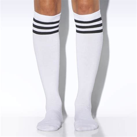 adidas knee socks 1 pair white adidas us striped knee high socks socks adidas socks