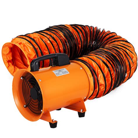 Vevor 8 200mm Industrial Ventilation Fan Blower 5m Pvc Ducting