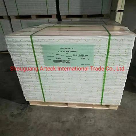 190gsm 400gsm Ningbo Fold Fbb C1gc1ivory Board In Reamroll Package