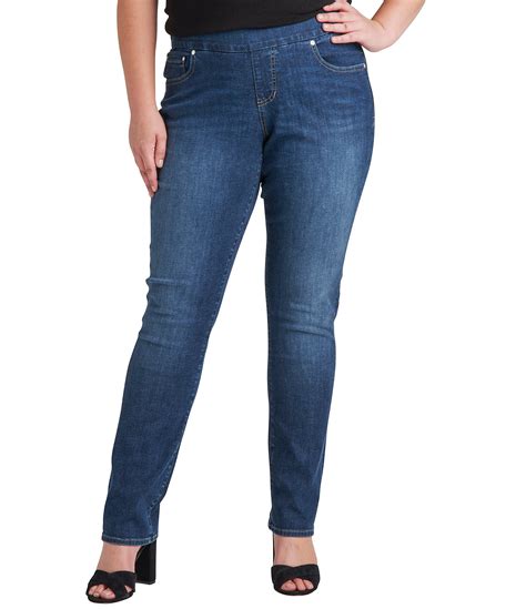 Jag Jeans Plus Size Peri Mid Rise Classic Straight Leg Jeans Dillards
