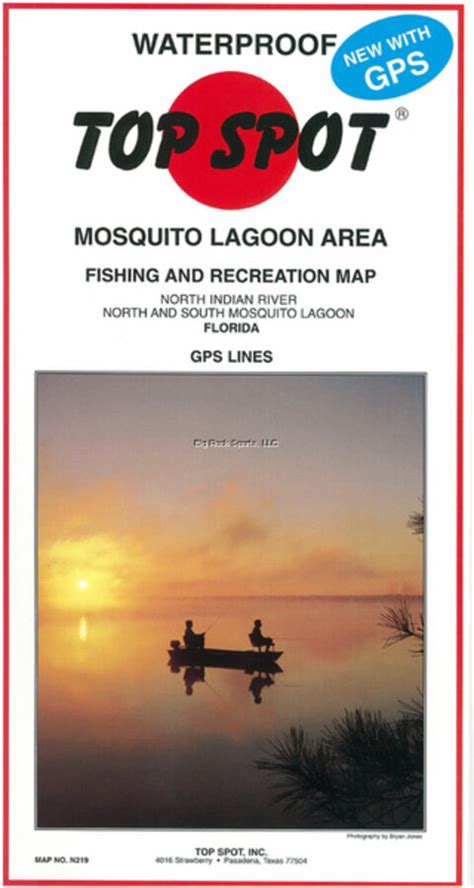 Top Spot N219 Map Mosquito Lagoon N Indian River Nands Mosquito Lagoon