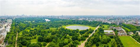 Beautiful Aerial View Of The Hyde Park In London Stock Image Image Of