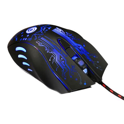 1pc 6d Usb Wired Gaming Mouse 3200dpi 6 Buttons Led Optical