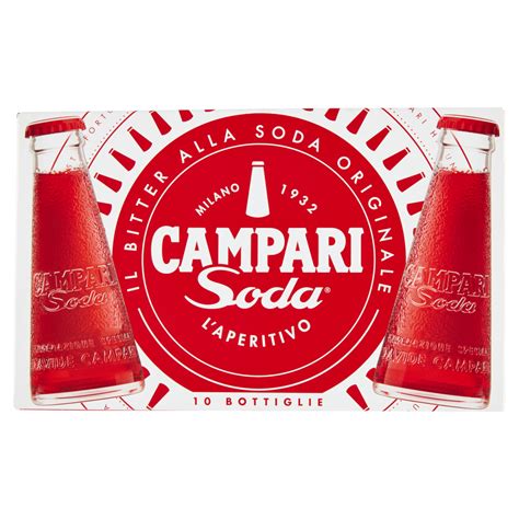 Campari Soda Aperitivo Bitter Con Soda 10 Bottigliette 98 Cl Carrefour