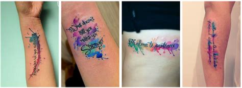 Watercolor Letter Tattoos Consider The Story You Want To Share With