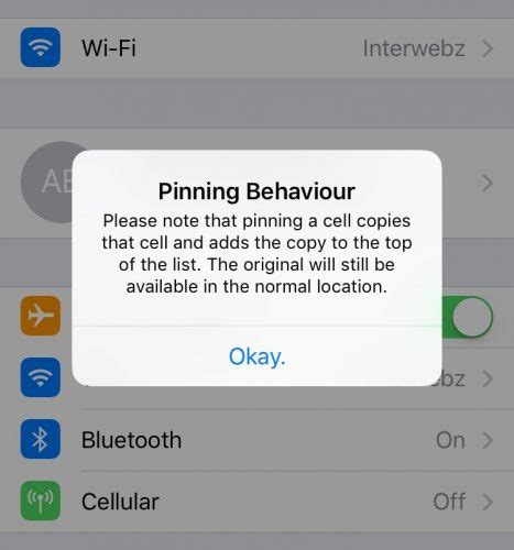 Pin Your Favorite Preference Cells To The Top Of The Settings App With