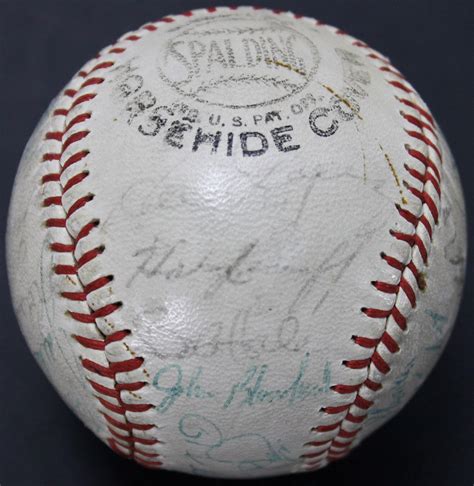 Lot Detail 1961 Yankees Team Signed Spalding Baseball W 26 Sigs Incl