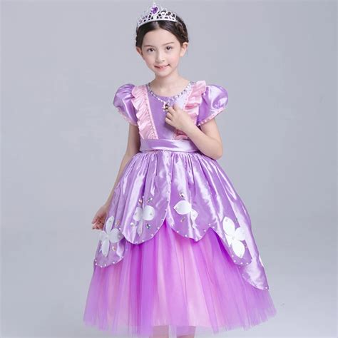 Abgmedr Brand Flower Girls Dress For Party Children Sofia Princess