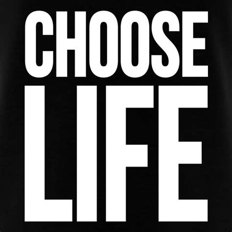Choose Life T Shirt By Chargrilled