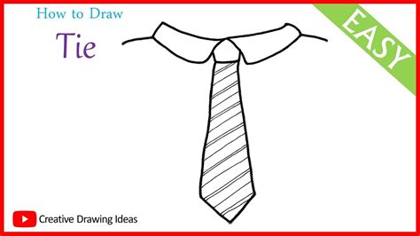 How To Draw A Tie Step By Step Tie Drawing Bow Tie Drawing Youtube