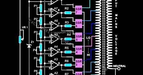 1kva Voltage Stabilizer Circuit Diagram