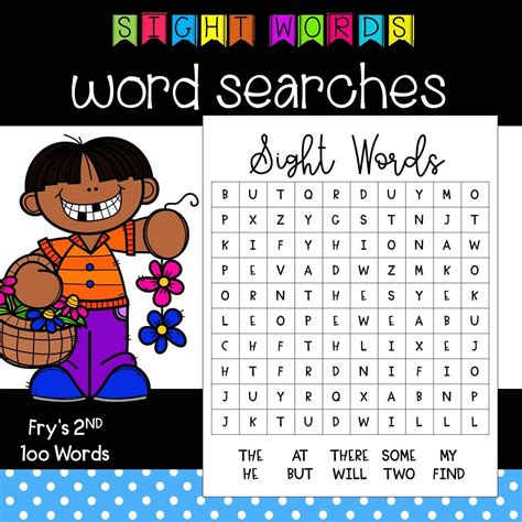 Frys Second 100 Words Sight Words Word Searches 100 Words Sight Words