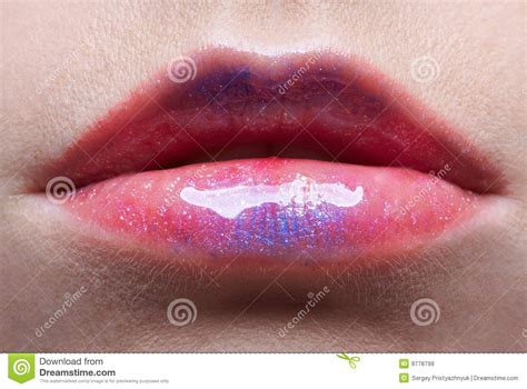 girl s lips stock image image of closeup teeth body 9778799
