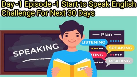 Day 1 Episode 1 Start To Speak English Challange For Next 30 Days Youtube
