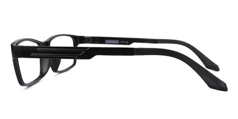 Evidina Rectangle Eyeglasses In Black Sllac