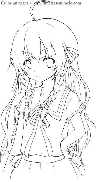 Anime Girls Coloring Pages Photo 17 Timeless