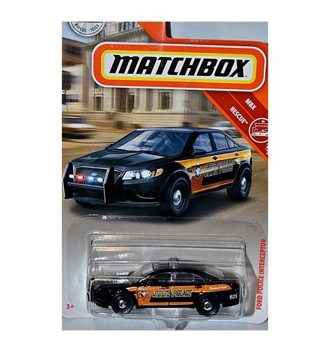 Matchbox Ford Police Interceptor State Police Car Global Diecast Direct