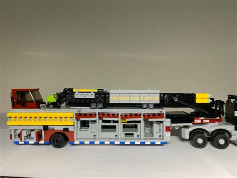 Moc Brickadia Fire And Rescue Truck 37 Lego Town