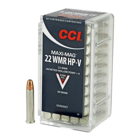 Cci Maxi Mag V 22 Winchester Magnum Rimfire Wmr 30gr Jacketed