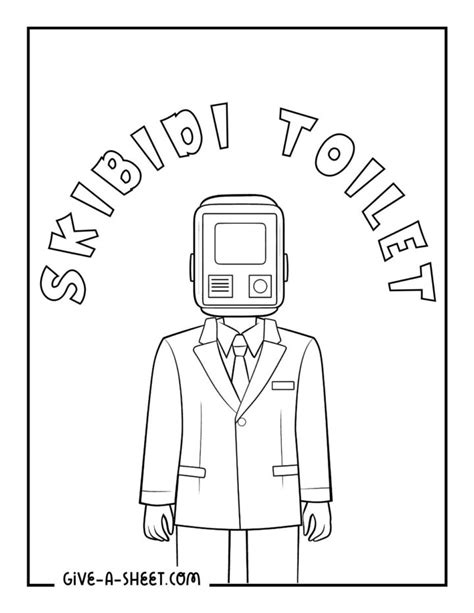 Skibidi Toilet Coloring Pages Free PDF Printables Give A Sheet