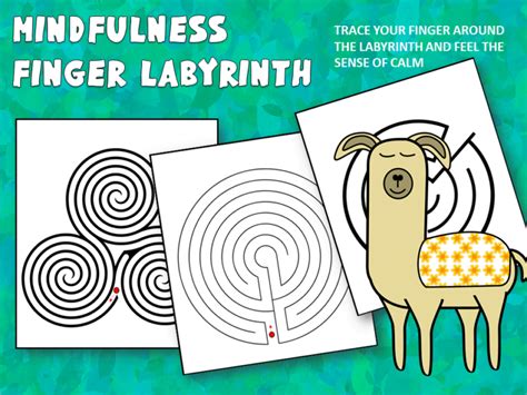 Mindfulness Printable Finger Labyrinth