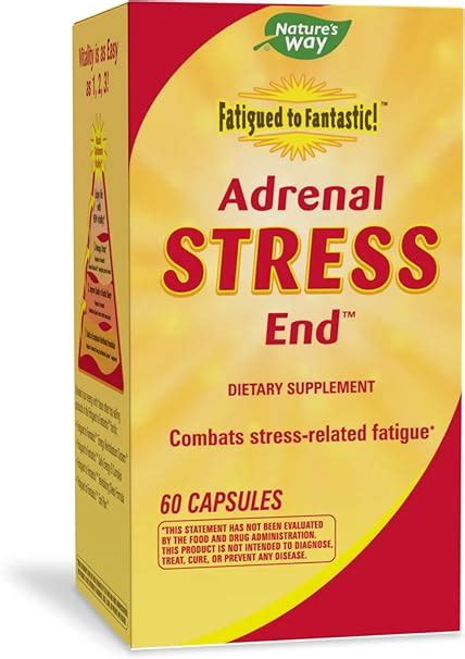 amazon 海外直送品 enzymatic therapy fatigued to fantastic adrenal stress end 60 caps nature s