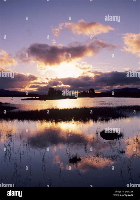 Loch Ba At Sunrise Rannoch Moor Highlands Scotland United Kingdom