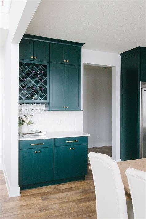 Client Reveal Emerald Green Kitchen Michaela Noelle Designs Green