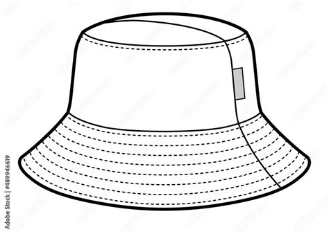 Yellow Bucket Hat Vector For Template Stock Illustration Clip Art Library