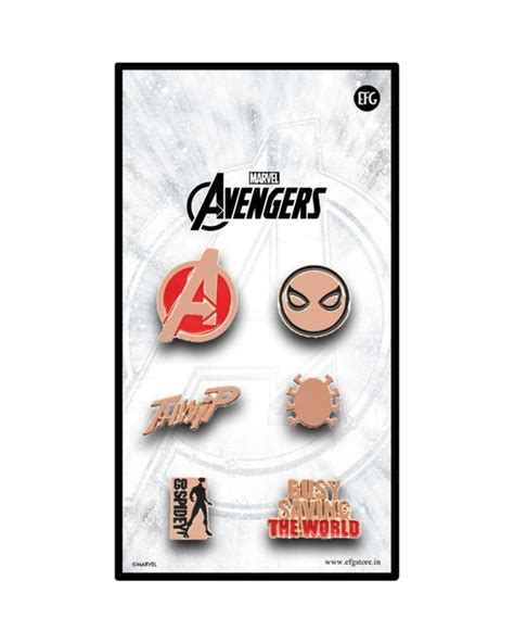 Buy Marvel Avengers Spiderman Lapel Pin Set Online In India At Bewakoof