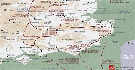 Map Of England 1066 Ad