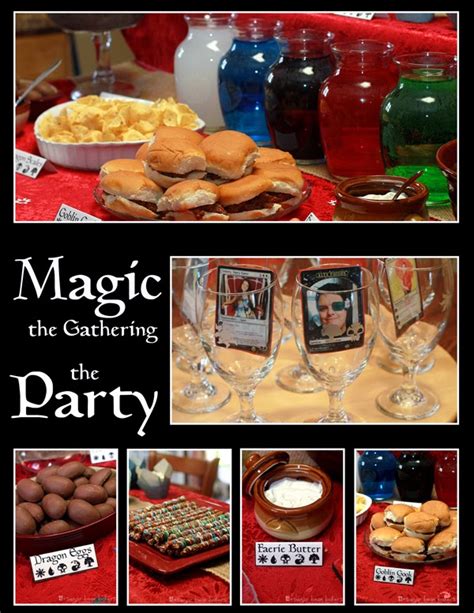 Sugar Bean Bakers Magic The Gathering Party Dragon Birthday
