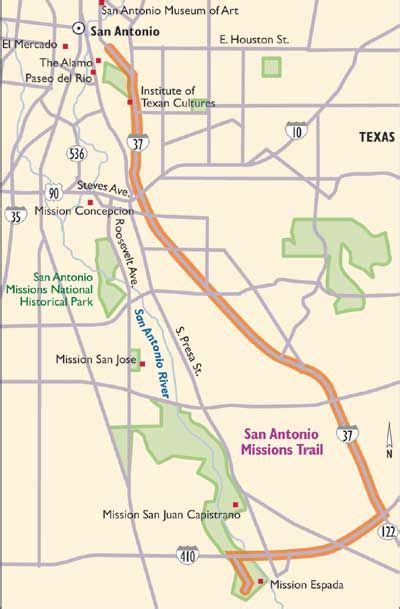 Texas Scenic Drives San Antonio Missions Trail San Antonio Missions