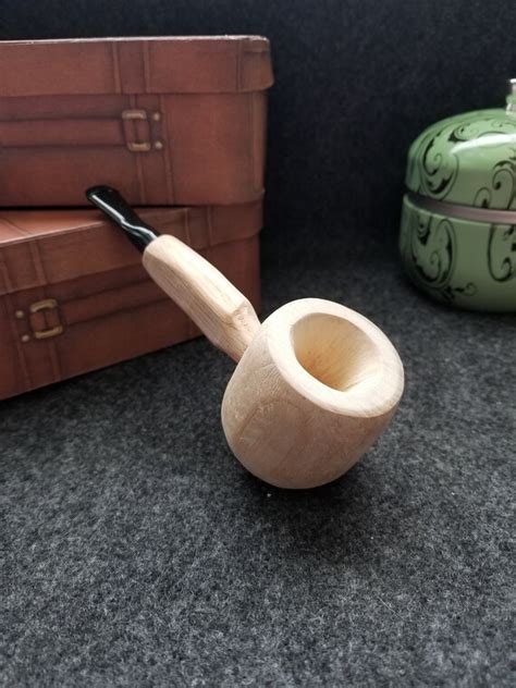 HANDMADE PIPE By Bear Naked Pipe Wooden Pipe Rustic Pipe Bushcraft Pipe Pipes Tobacciana