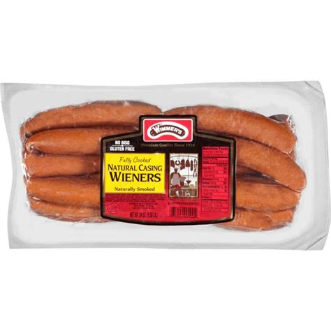 Wimmers Natural Casing Smoked Wieners 14ct Hy Vee Aisles Online Grocery Shopping