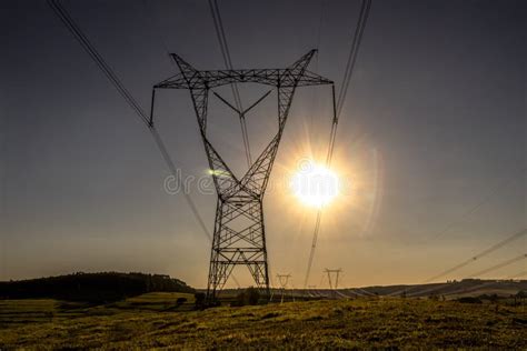 Tower Electric And Power Generation In Sao Paulo City Stock Image Image Of Electric Plate
