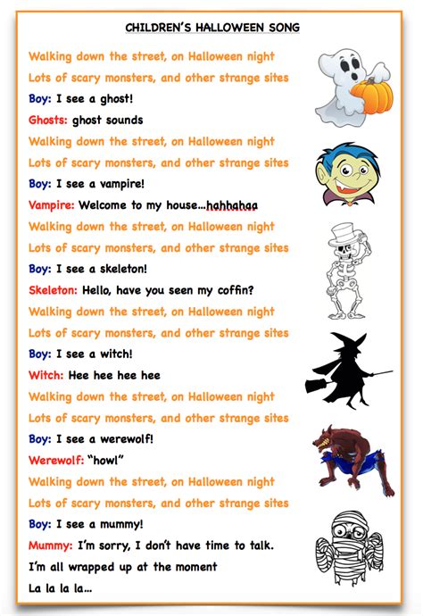 Trouver 15 Mots En Rapport Avec Halloween En Anglais - Children’s Halloween song (Le blog du cancre) | Chansons halloween, Blog