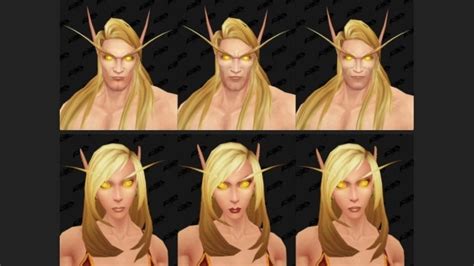 World Of Warcraft Battle For Azeroth Shows Golden Eyes For Blood Elves New Customization Options