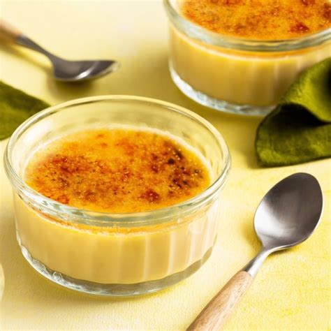 Crème brûlée met bourbon-vanillesuiker