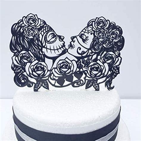 Day Of The Dead Same Sex Lesbian Wedding Cake