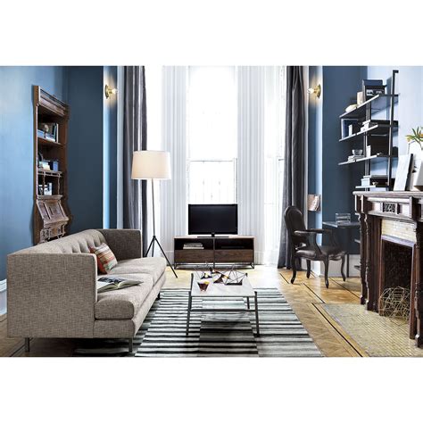 Uniting comfort and communion in one furniture piece. tv in front of window, perpendicular to sofa | Marble ...