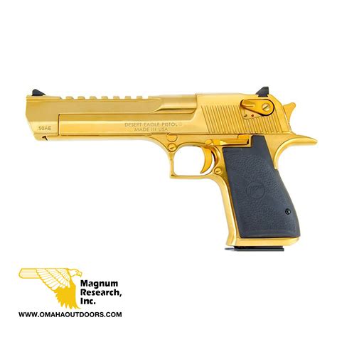 Magnum Desert Eagle Mark Xix Titanium Gold Pistol 50 Ae 7 Rd Omaha