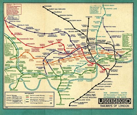 Maps Of The London Underground 1908 2012 Underground Map London