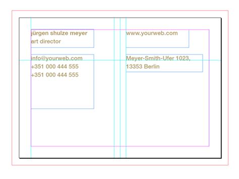 How To Customise A Business Card Template In Adobe Indesign