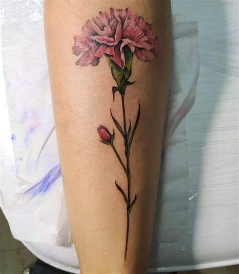 Carnation Flower Tattoo Pretty Flower Tattoos Birth Flower Tattoos